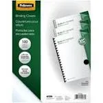 Fellowes Crystals Clear PVC Binding Covers (Letter, 100-Pack)