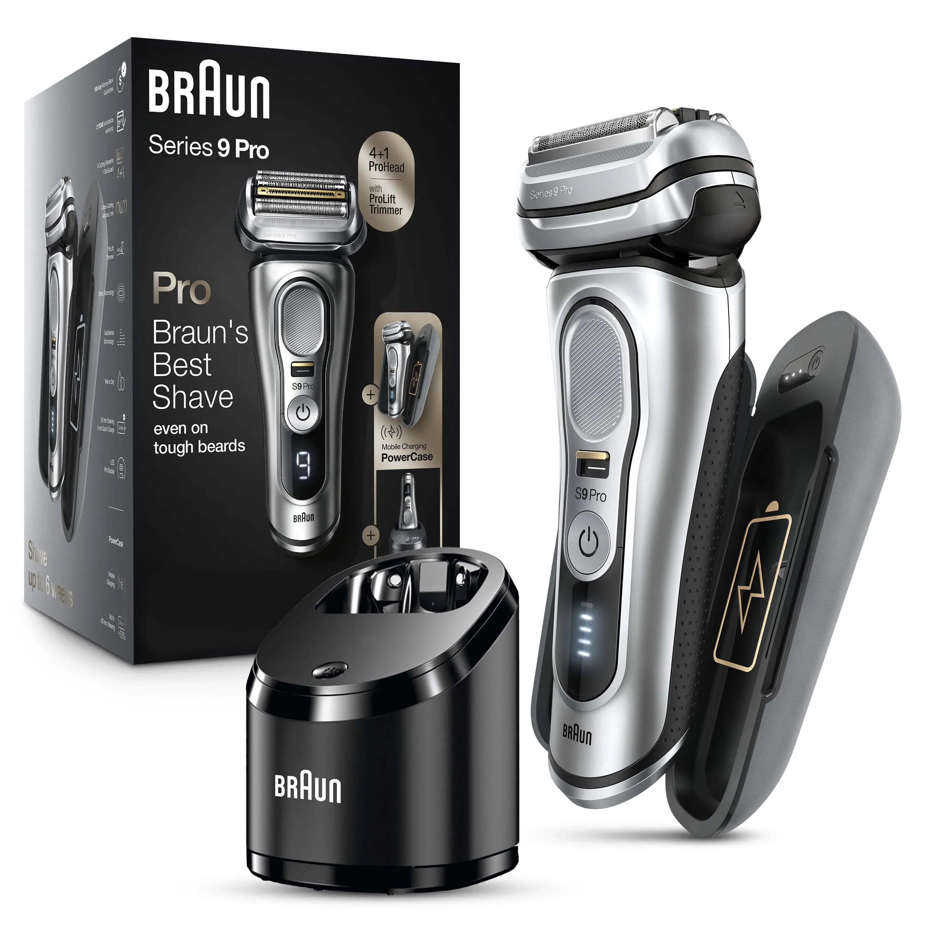 Braun Electric Razor for Men Waterproof Foil Shaver Series 9 Pro 9477cc