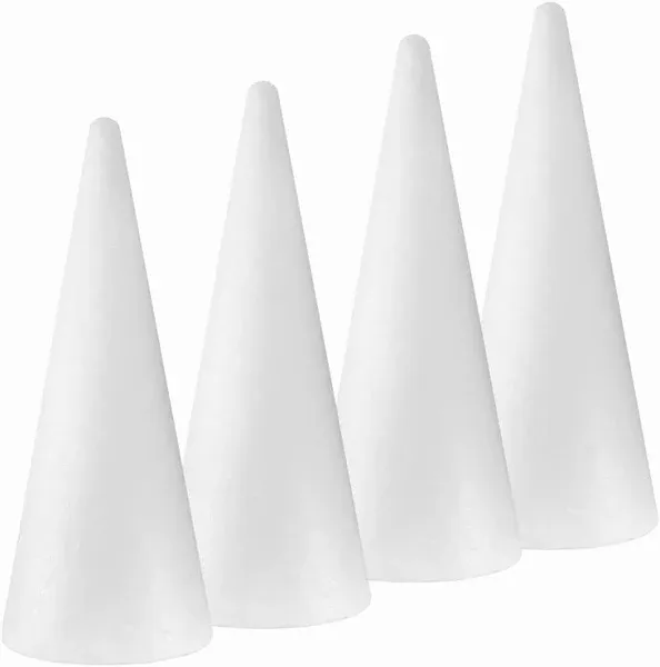 4-Pack Craft Foam Cones