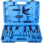 9pcs Automotive Wire Long Reach Hose Clamp Pliers Set for Fuel Oil Wat