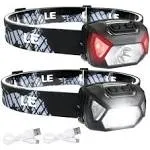 LE 320015 Battery Powered Headlamp - 1500Lux Super Bright LED Head Lamp with 