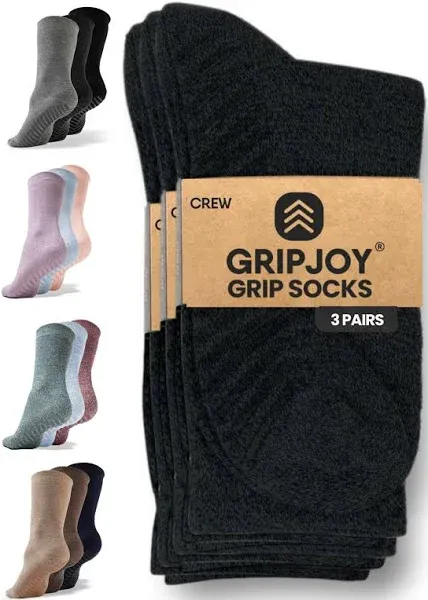 Gripjoy Women's Crew Socks with Grips