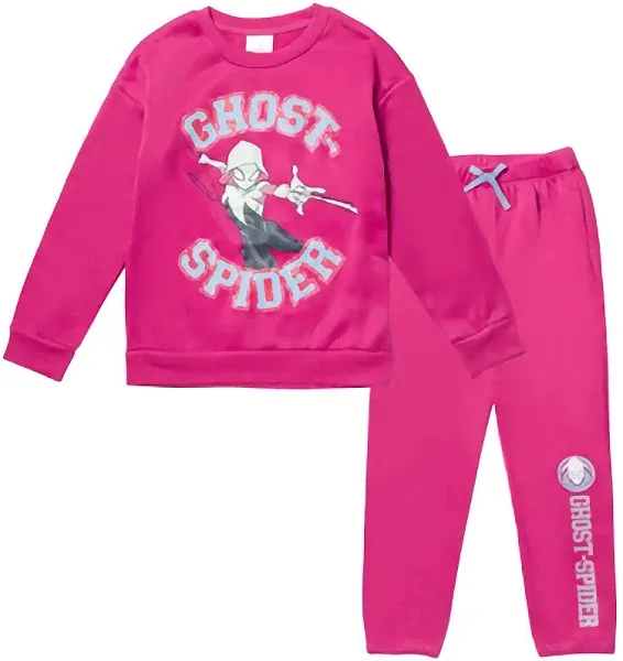 Marvel Spider-Gwen Girls' Fleece Sweatshirt and Pants Set