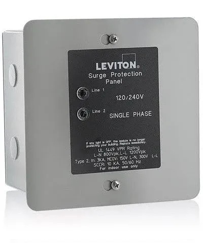 Leviton 51120-1 120/240-Volt Surge Protection Panel