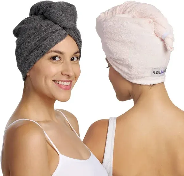 2 Pack Turbie Band By Turbie Twist Beauty Hand Band Pink and White