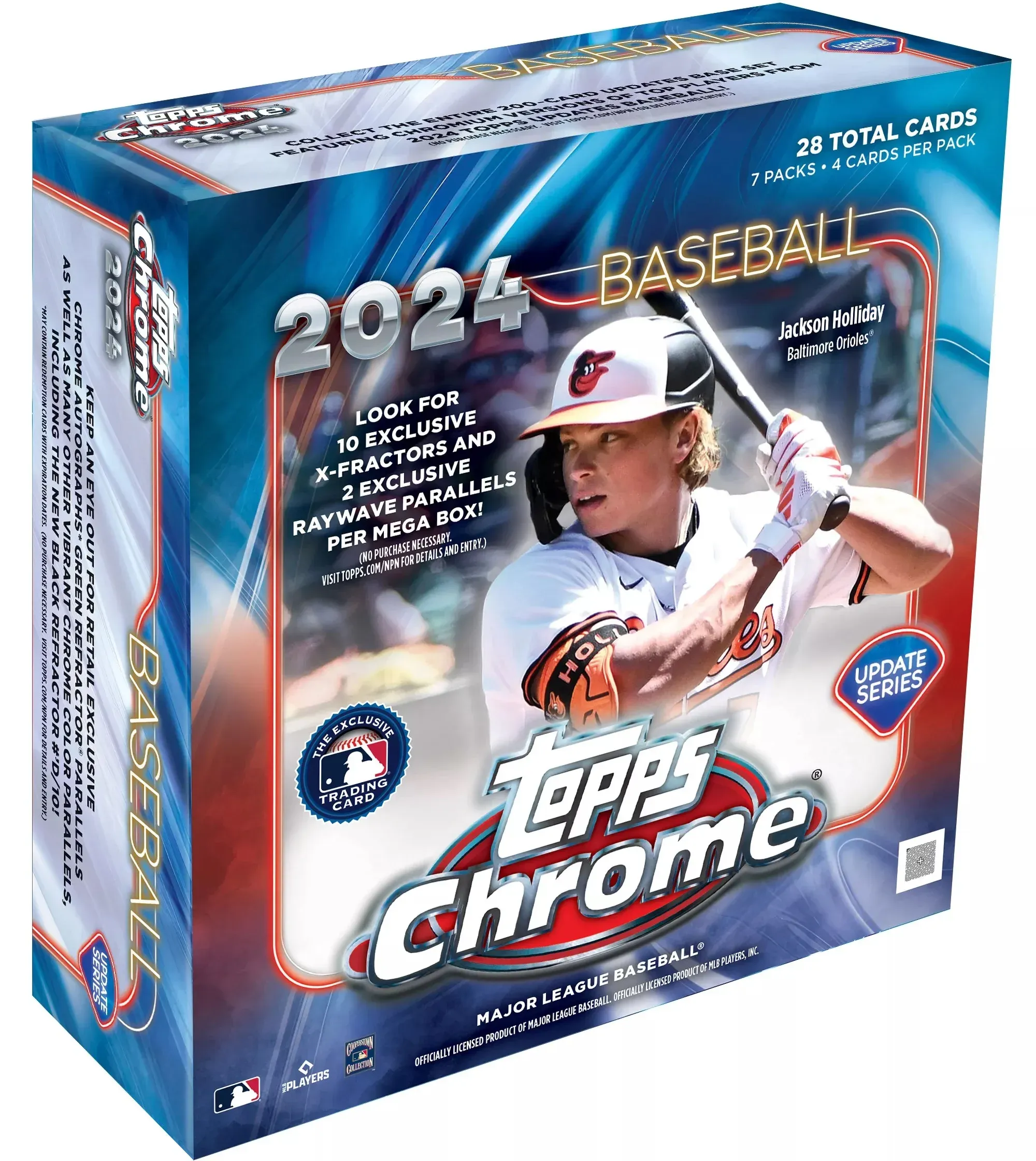 2024 Topps Chrome Updates MLB Baseball Trading Cards Mega Box