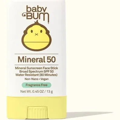 SUN BUM Baby Bum Mineral Sunscreen Face Stick Spf 50 Stick 13 g 871760006010