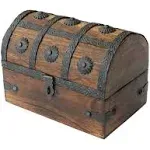 Nautical Cove Treasure Chest Keepsake and Jewelry Box Wood - Toy Treasure Box