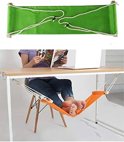 Home-organizer Tech Portable Adjustable Foot Hammock for Corner Desk Office Foot Rest Mini Under Desk Foot Rest Hammock for Home