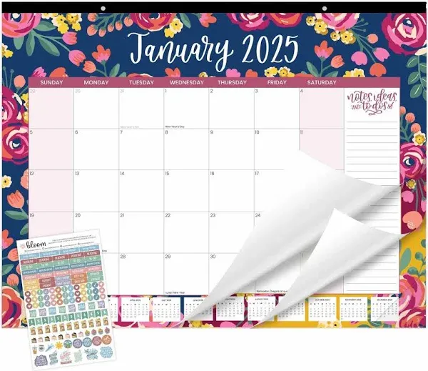 Bloom Daily Planner 2025 Desk Calendar