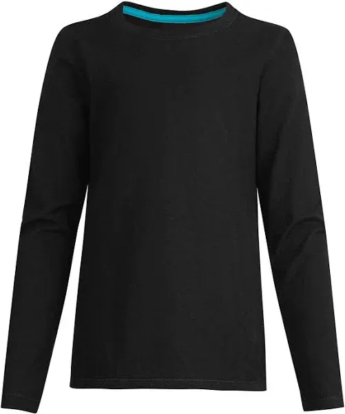 Hanes Big Girls&#039; Comfortsoft Long Sleeve Tee T-Shirts - Black - XL