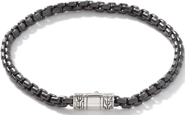 John Hardy Men's Sterling Silver Box Chain Bracelet