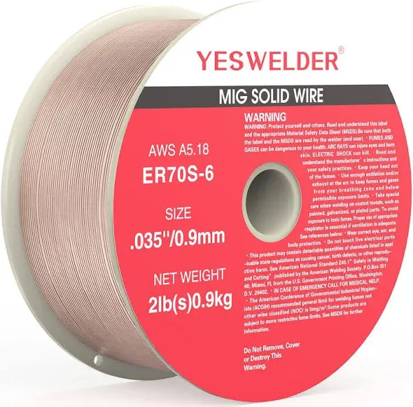 ER70S-6 .030-Inch on 10-Pound Spool Carbon Steel Mig Solid Strong ABS Plastic...