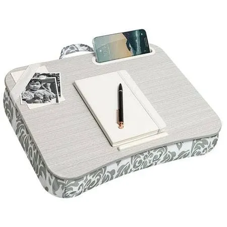 Lapgear Designer Lap Desk, Gray Damask