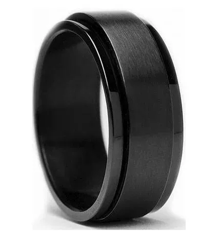 Stainless Steel Spinner Fidget Ring