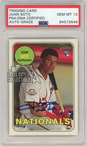 Juan Soto 2018 Topps Heritage Rookie