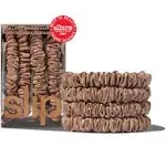 Slip Pure Silk Skinny Scrunchies Light Brown