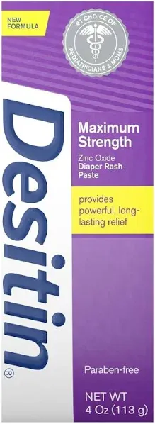 Desitin Diaper Rash Maximum Strength Original Paste Johnson &amp; Johnson