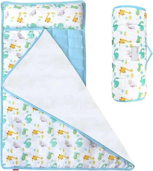 Toddler Nap Mat with Pillow and Blanket