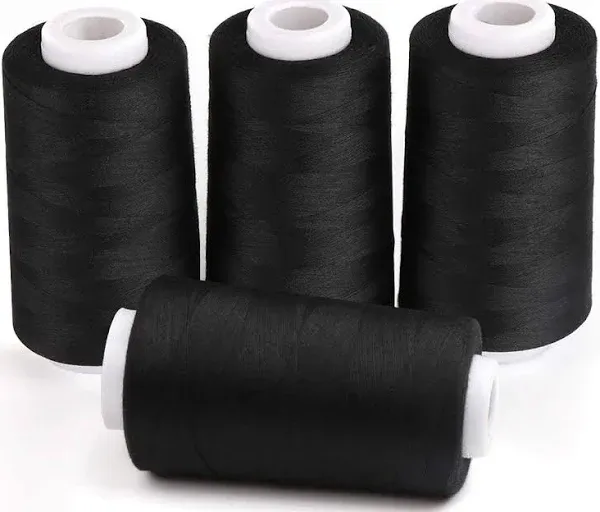 Serger Thread 4 Cones Threads of 3000 Yards Each Spool All Purpose Thread for...