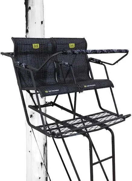 Hawk Big Denali 18' Durable Steel 2 Man Hunting Ladder Tree Stand (2 Pack)