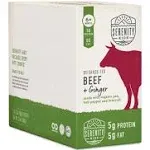 Serenity Kids Organic Baby Food Puree 6+ Months Grass-Fed Beef & Ginger 6 Pouches