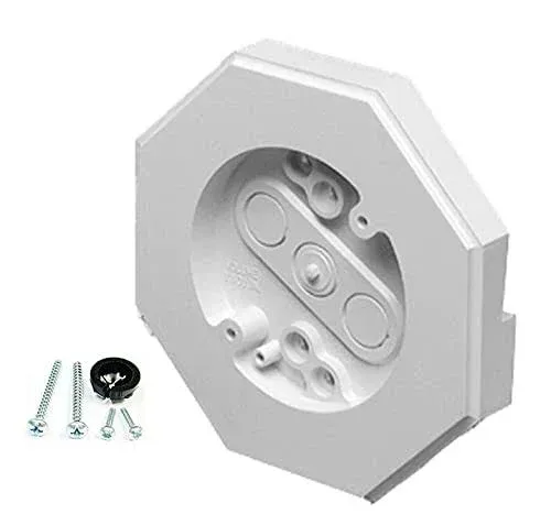 8141-1 Vertical Siding Lamp Octagon Mounting Kit with Built-In Box for 1/2 Inch