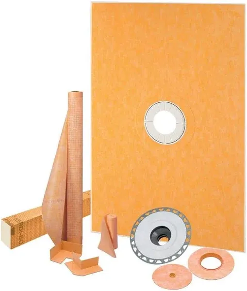 Kerdi-Shower-Kit 48" x 72" PVC Flange 2"