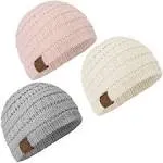 KeaBabies 3-Pack WARMZY Baby Beanies (Sweet Pea)