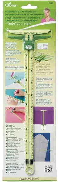 Clover Supersize 5-In-1 Sliding Gauge By Nancy Zieman- 10&#034;, 9585