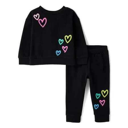 The Children's Place Toddler Girls Sweatshirt & Pants Set, 2-Piece, Sizes 12M-5T