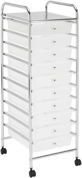 Seville Classics 10-Drawer Organizer Cart