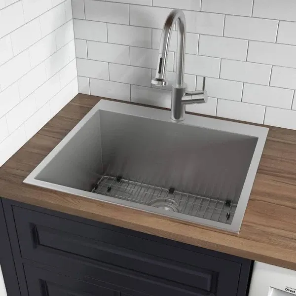 Ruvati RVU6010 Tirana Single Basin Kitchen Sink - Stainless Steel