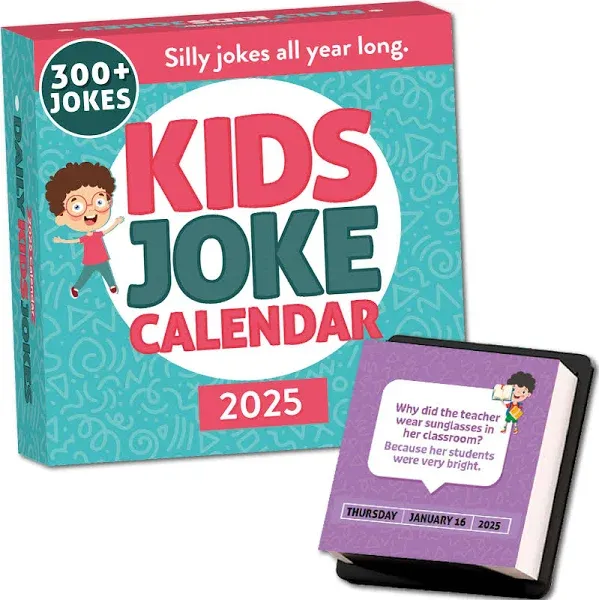 2025 Daily Kids Joke Calendar Fun Lunchbox Notes for Kids Tear Off Pages with Daily Puns & Jokes for Children