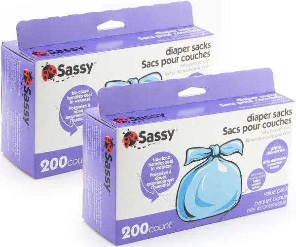 Sassy Baby Disposable Diaper Sacks 200 Count