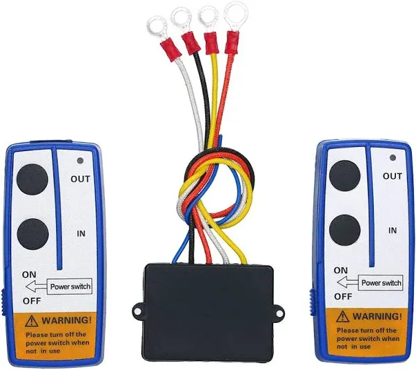 Qook 2pcs 12V Recovery Wireless Winch Remote Control Handset Switch