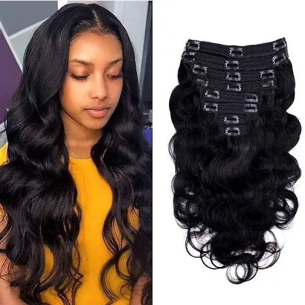 CanaryFly Women's Body Wave Brazilian Hair Clip