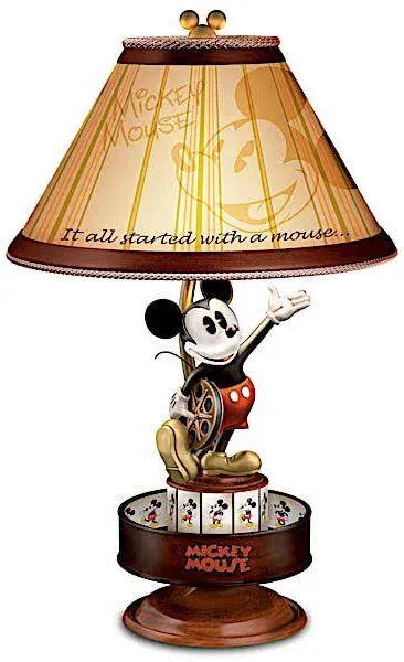 Disney Mickey Mouse Animation Magic Spinning Lamp by The Bradford Exchange