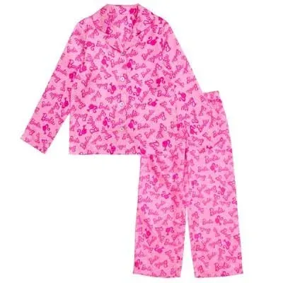 Barbie Girls' Lounge Pajama Shirt and Pants Set