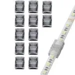 GRIVER 4 Pin LED Strip Light Connector for Waterproof RGB 5050 LED Strip Ligh