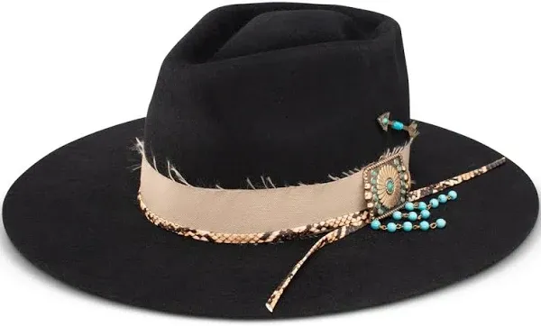 Charlie 1 Horse Ladies Lainey Wilson Lucky Me Black Hat CWLKYM-034007