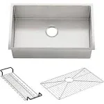 Kohler K-5287-NA Strive 15" x 15" Undermount Bar Sink with Basin Rack