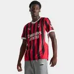 Puma Men's AC Milan 24/25 Home Jersey - Red/Black, Size: XXL, Polyester