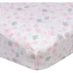 Gerber Baby Girls Flowers Fitted Crib Sheet