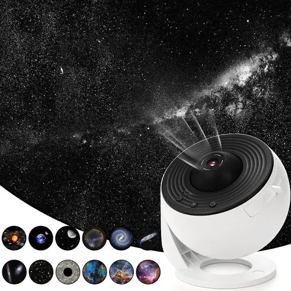 VanSmaGo Galaxy Projector 12 in 1 Planetarium Star Projector Realistic Starry Sky Night Light Solar