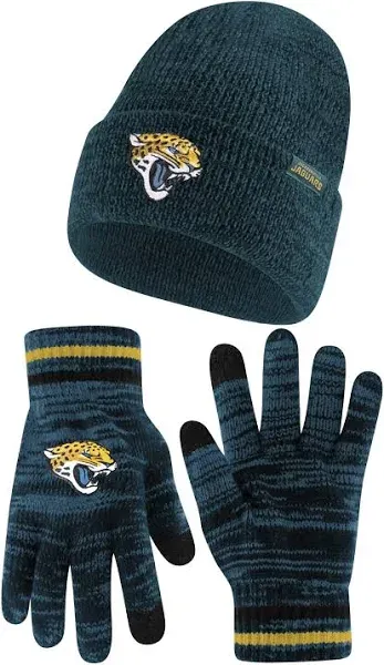 Ultra Game Unisex NFL Beanie Hat with Extra Warm Touch Screen Gloves