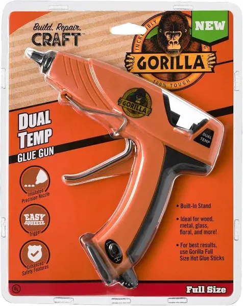 Gorilla® Dual Temp Full Size Hot Glue Gun