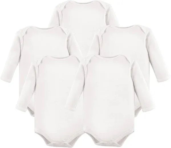 Luvable Friends Baby Cotton Long-Sleeve Bodysuits