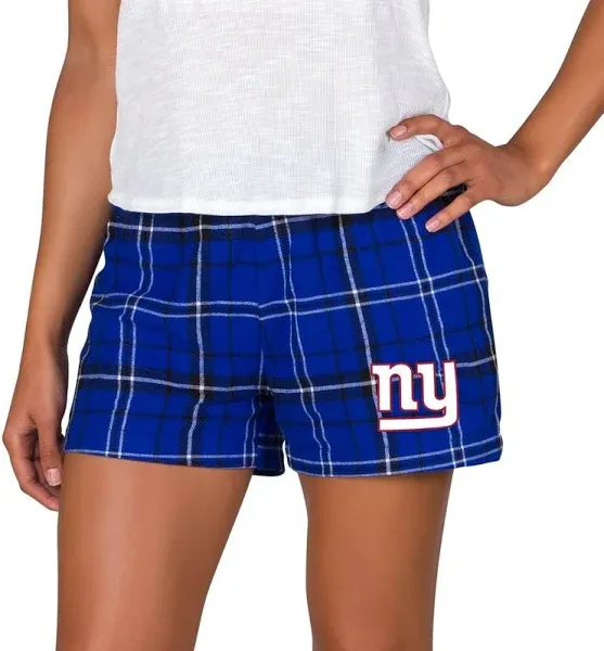 Concepts Women's New York Giants Ultimate Flannel Shorts