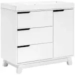 Babyletto Hudson 3-Drawer Changer Dresser with Changing Tray - White